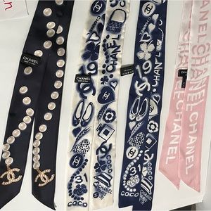 Chanel Silk Twilly Bandeau